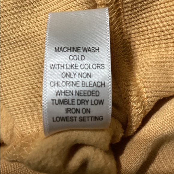 Sweatshirt Mustard Color XS Crop Top - Picture 6 of 6